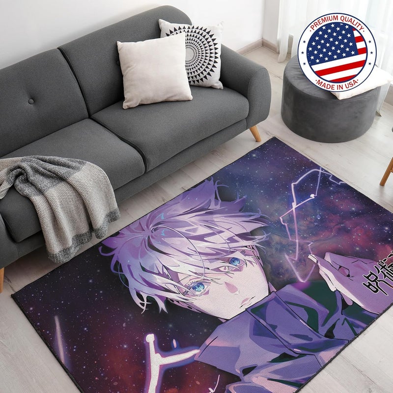 DreamController Goojoo Custom Rugs for Gamer Room (62x40inch)| Playroom Carpets Inspired by Games & Anime Decor for Gamers | Gamer Room Decor for Kids Teen Anti-Slip Gaming Mat1 - Image 1